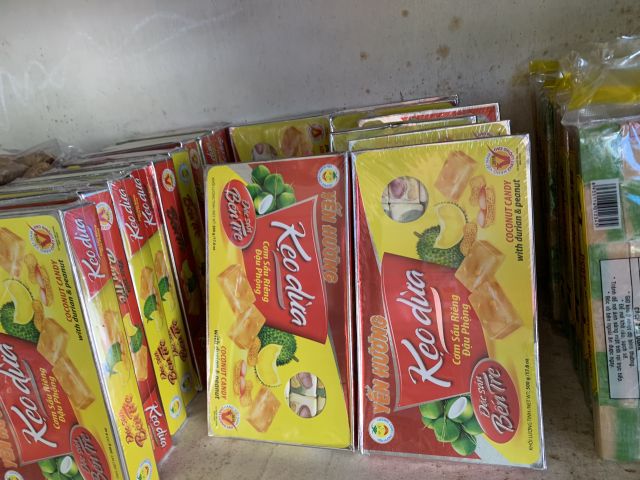 Kẹo dừa cơm sầu riêng Đậu Phộng Yến Hương 500g-DATE mới