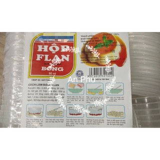 50 Hộp flan bông hũ bánh flan plan