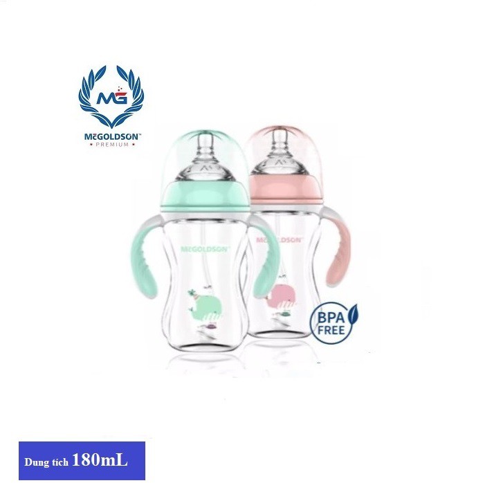 Bình sữa PP Cổ Rộng McGOLDSON 180mL