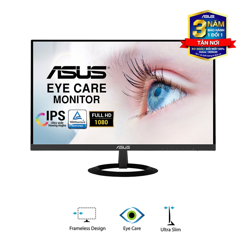 Màn hình Asus VZ229HE (21.5 inch/FHD/LED/IPS/HDMI+VGA/250cd/m²/60hz/5ms) - Hàng Chính Hãng