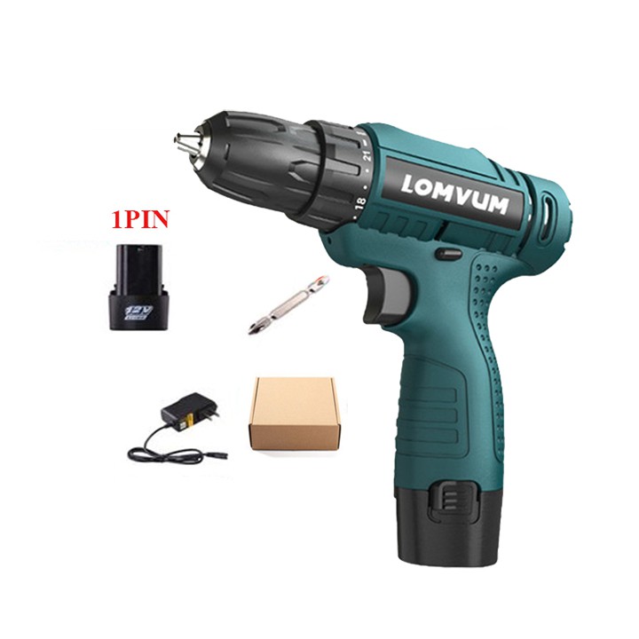 Máy Khoan Pin Cầm Tay Chính Hãng LOMVUM 12V