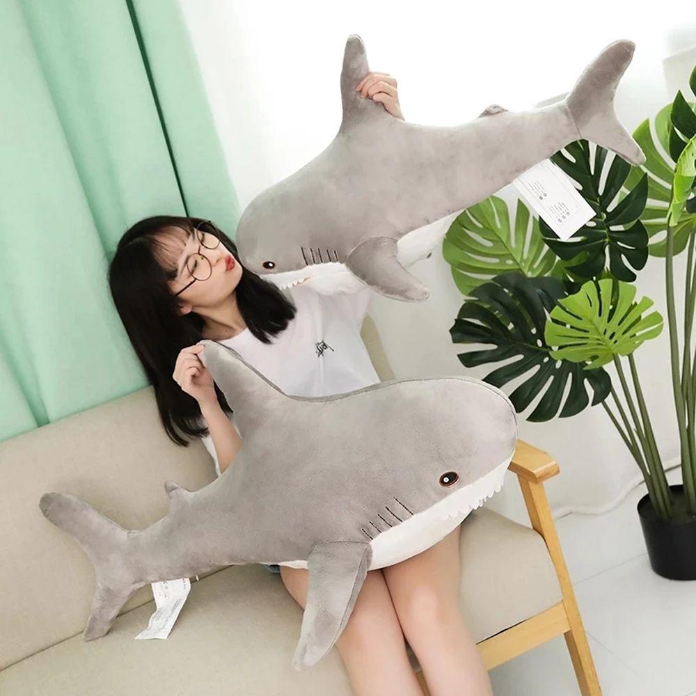 Cá Mập Nhồi Bông Mềm Mại Đáng Yêu Dài 100cm