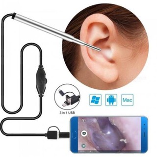 ( Giá rẻ hủy diệt) -  Camera Nội Soi Tai Siêu Nét Đi Kèm Bộ Đầu Lấy Ráy - Thiết kế Thông Minh, Nhỏ Gọn, Chống nước