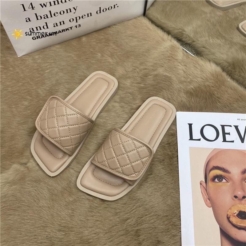 Dép Sandal Quai Dán Đế Bệt Thời Trang Mùa Hè 2022 Dành Cho Nữ