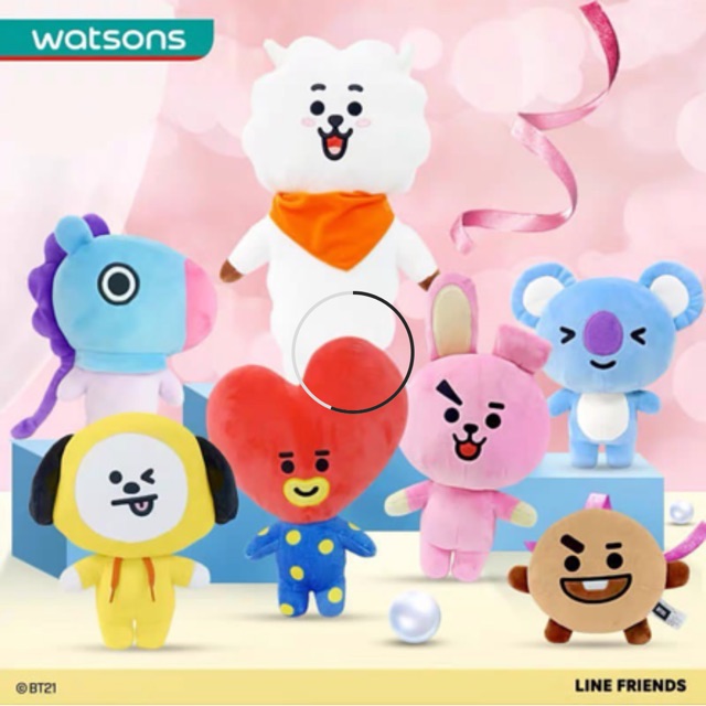 Gấu bông BT21 x Watsons Official