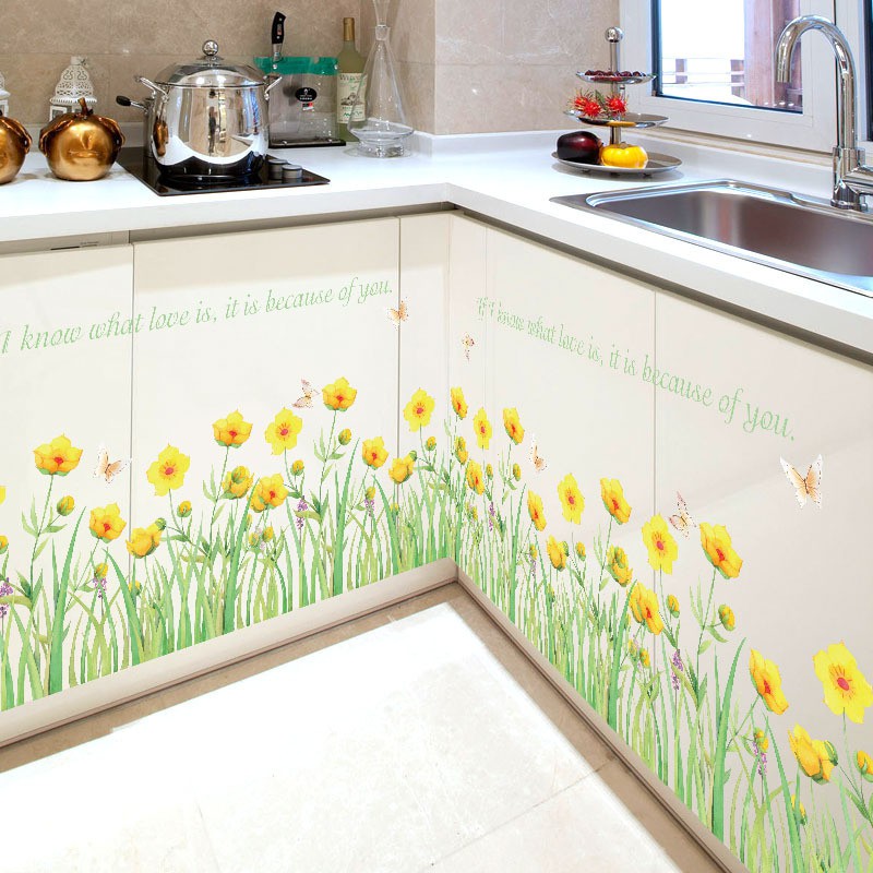 🌿🌿 Decal dán tường, tranh dán tường, tranh dán chân tường, tranh trang trí decor phòng nhiều mẫu lựa chọn - Mẫu 1