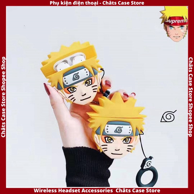 Case Ap 1/2 & Pro 🔥 Freeship 🔥 VỎ BỌC MODEL NARUTO COOL NGẦU - Case Cho Tai Nghe Không Dây (Bluetooth)