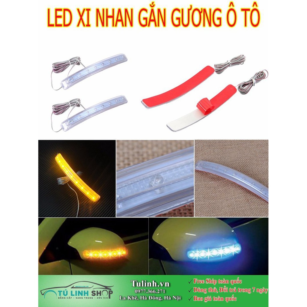 Đôi Led xi nhan gắn gương chiếu hậu cho ô tô