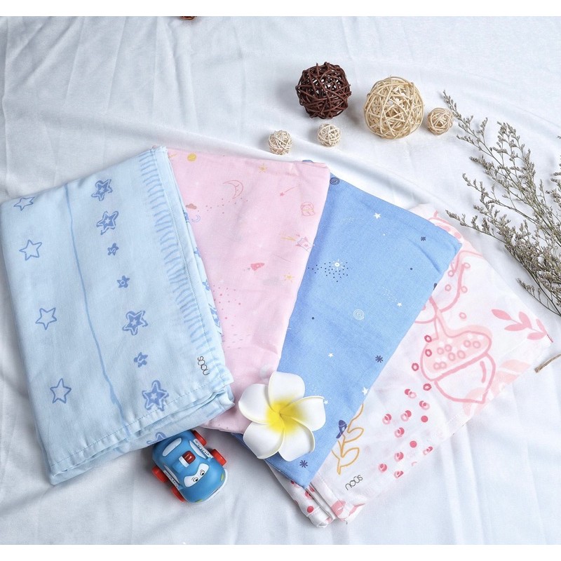 Khăn tắm, đắp, quấn nous 1 lớp, 2 lớp, 3 lớp chó mèo xanh
