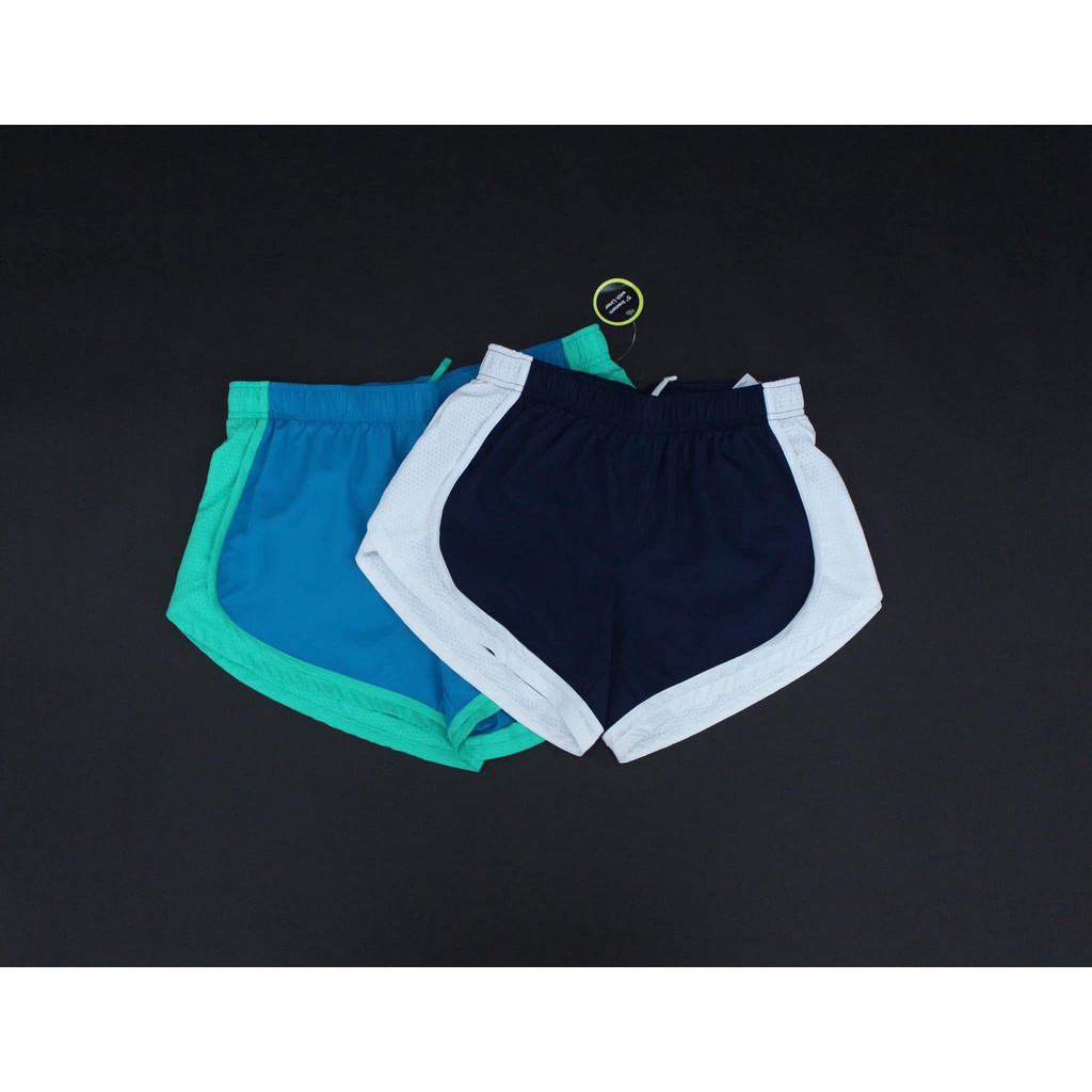 Q8529 - Quần short dù Athletic phối màu đục lỗ hông