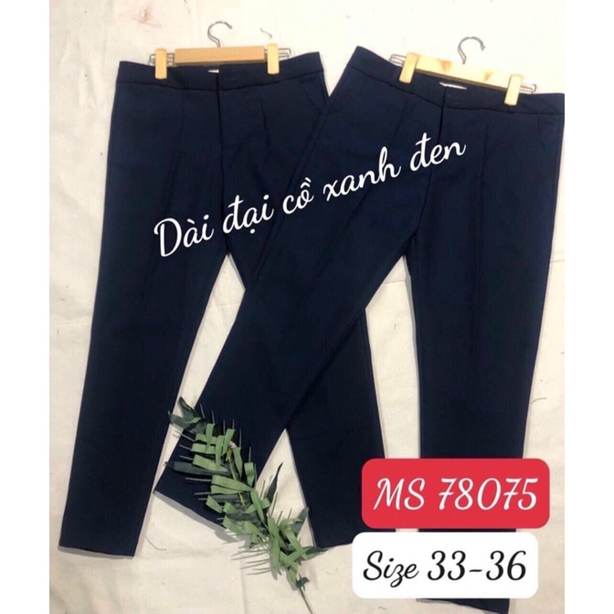 QUẦN TÂY NỮ MÀU ĐEN - XANH ĐEN SIZE 29-36