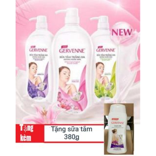 (Chọn mùi) Combo 2 chai sữa tắm Gervenne 900 tặng sữa tắm 380g