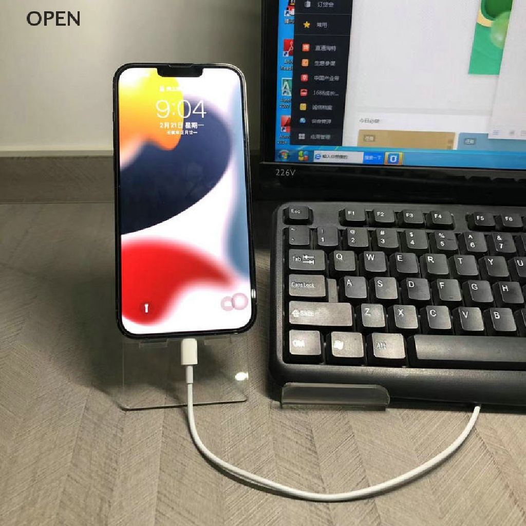 Giá Đỡ Trưng Bày Điện Thoại Bằng Acrylic Trong Suốt Cho Samsung Huawei Xiaomi iphone my