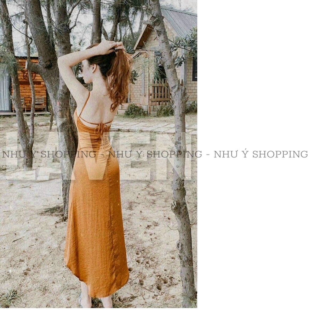 Váy 2  dây NHƯ Ý ôm rút đùi sexy sành điệu cho nàng dự tiệc,đi chơi,đi biển