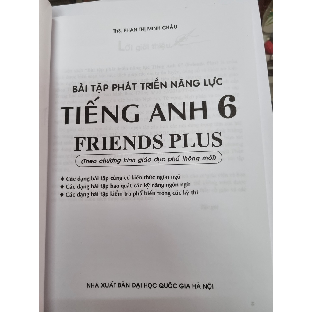 Sách - Bài tập phát triển năng lực tiếng anh 6 - Friends Plus (theo chương trình giáo dục phổ thông mới)