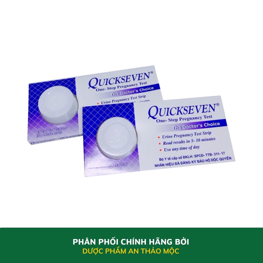 Que thử thai Tanaphar Qickseven phát hiện thai sớm độ chính xác cao cho hiệu quả ngay lập tức hộp 1 que