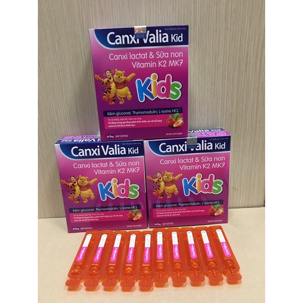 CANXI VALIA KID HƯƠNG DÂU,bổ xung canxi, phát triển chiều cao cho trẻ em