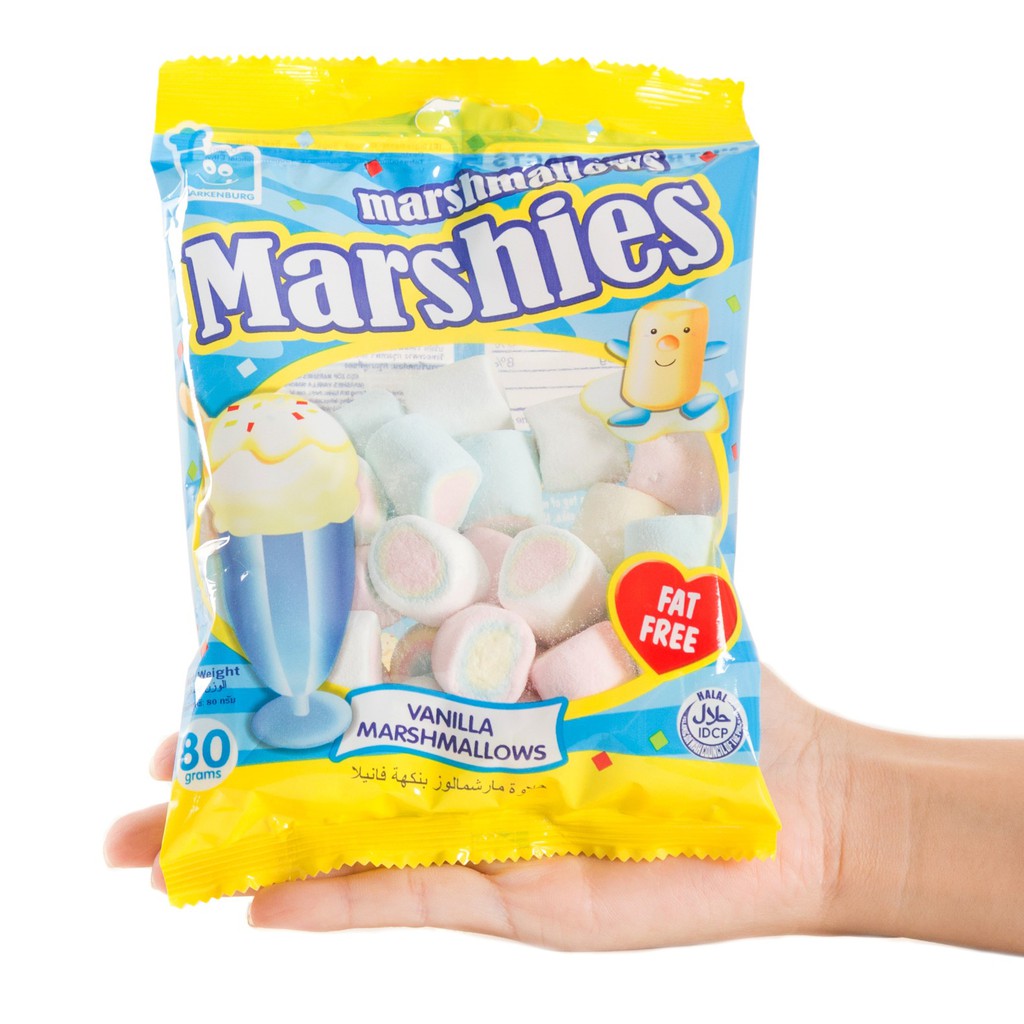 Kẹo Bông Gòn Marshmallow Marshies Hương Vani (gói 80g)