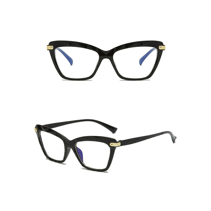 Mắt Kính Chống Bức Xạ Tròng Mắt Mèo Thời Trang Cho Nữ