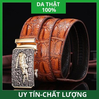 [ HÀNG CAO CẤP ] Thắt Lưng Nam Da Bò Thật Vân Cá Sấu Kiểu Dáng Trẻ Trung Sang Trọng