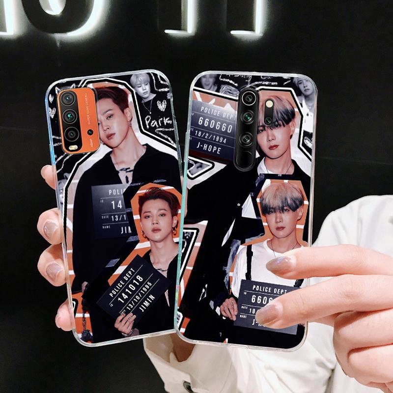Ốp Điện Thoại TPU Mềm Trong Suốt In Hình BTS Thời Trang Cho Redmi 8A 9 9A 9C S2