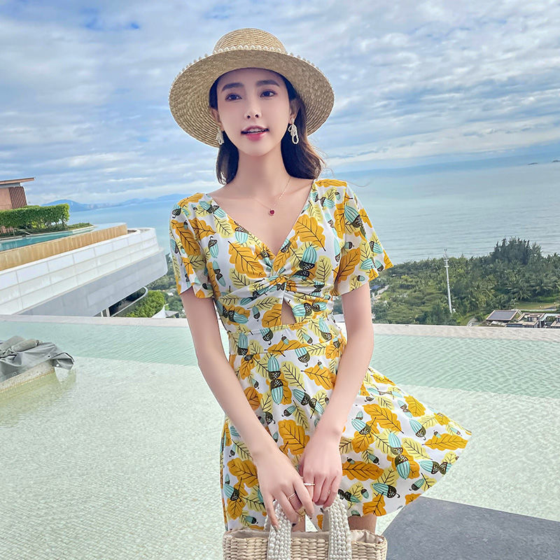 Đồ Bơi Liền Thân Ngắn Tay Thời Trang Cho Nữ | BigBuy360 - bigbuy360.vn