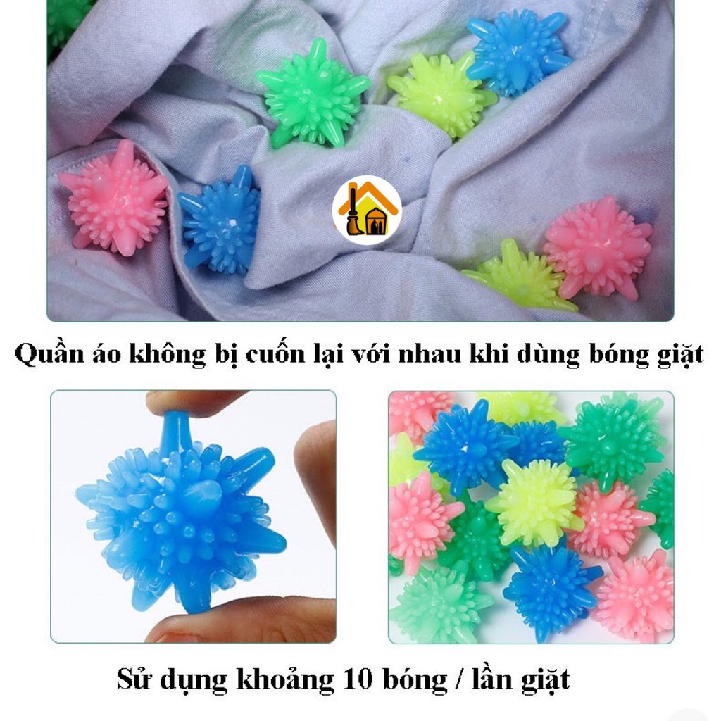 Bóng giặt quần áo combo 10 bóng kích thước 5cm TINZ|Mã: GD078