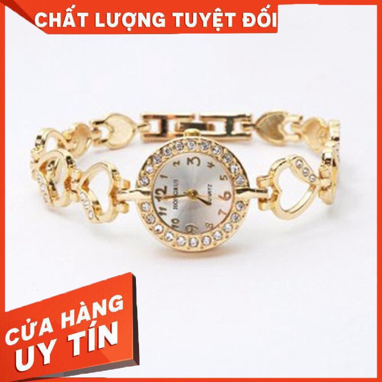 HÀNG CAO CẤP -   Đồng hồ nữ hongrui thời trang dây trái tim  - Hàng Cao Cấp