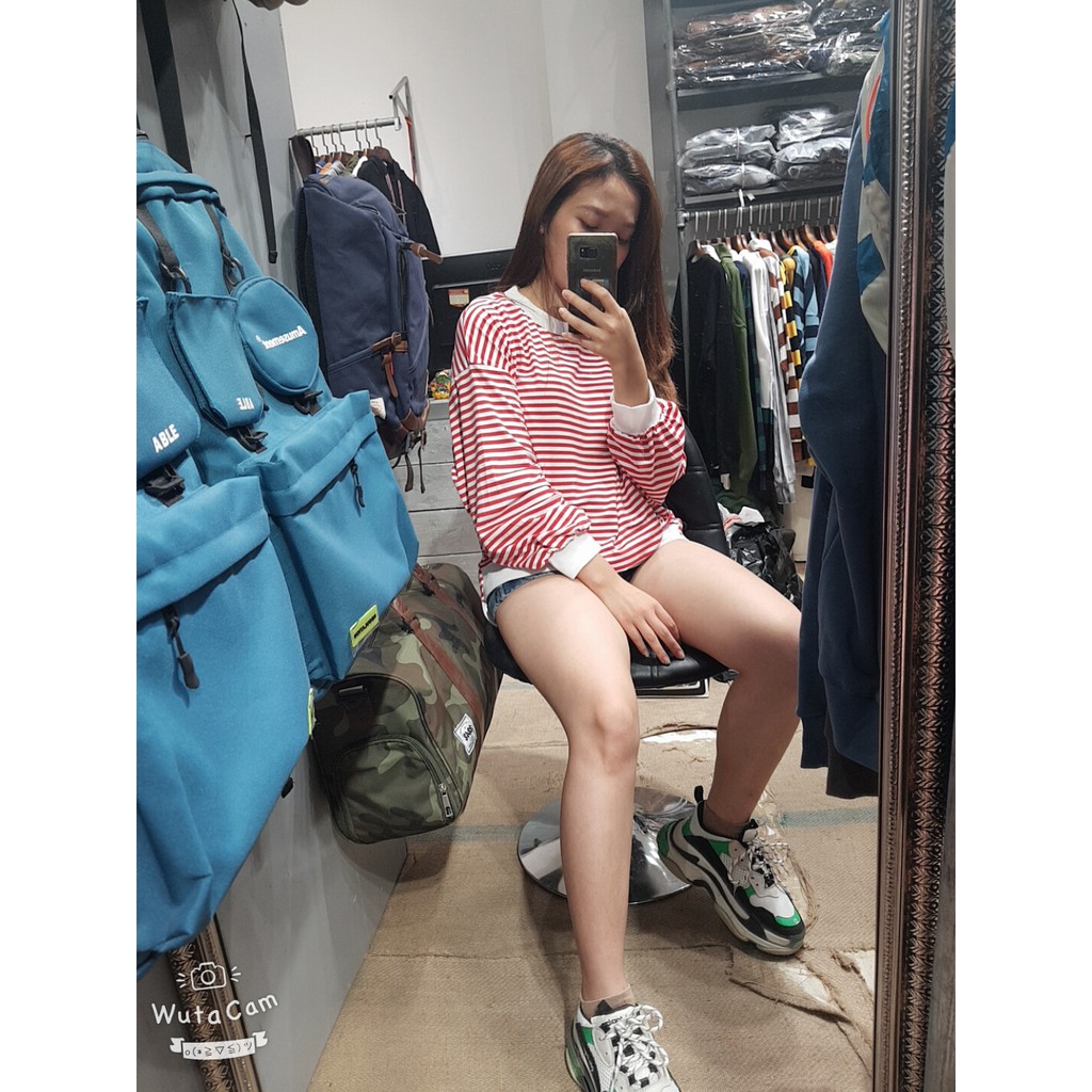 (Hàng Quảng Châu - sẵn - ảnh thật _ Áo sọc kẻ thu đông