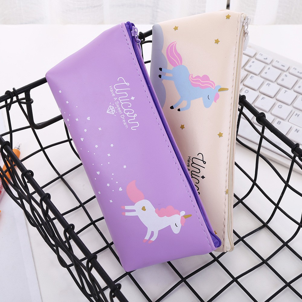 Hộp bút kỳ lân Unicorn Da Mịn Chống nước