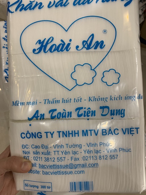 Combo 5 gói khăn vải đa năng Hoài An 350g/ 1 gói