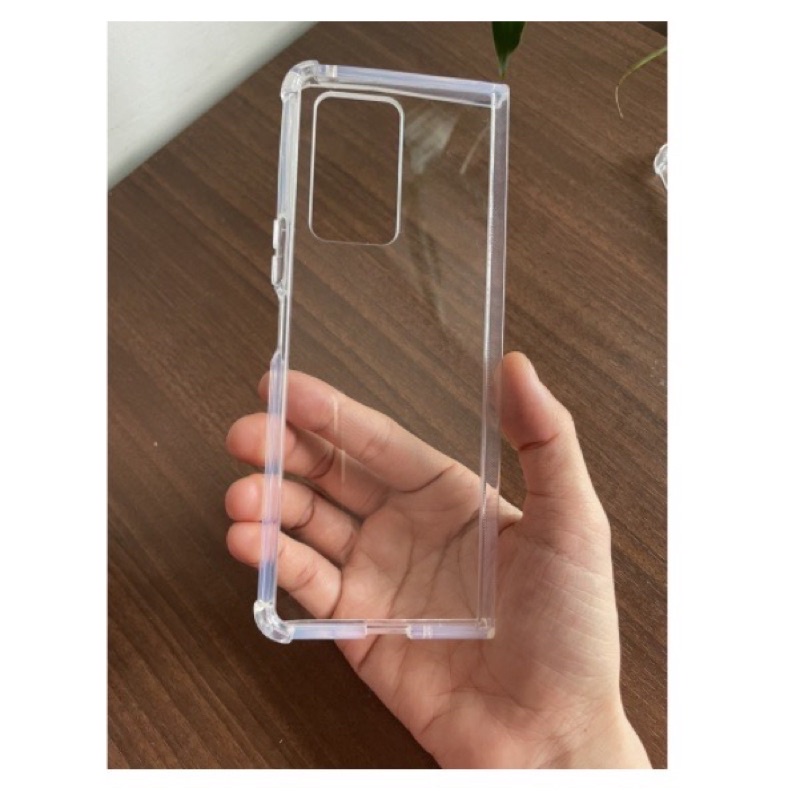 ốp lưng trong cứng viền dẻo cho Samsung Z Fold 2 gờ cao 4 góc chống sốc cao cấp
