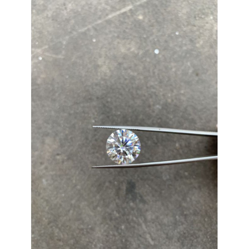 Kim cương nhân tạo Moissanite Round &amp; White 3.5mm, 4.0mm