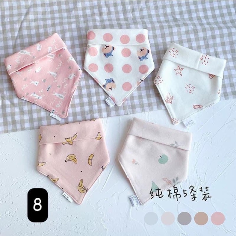 set yếm cotton cho bé