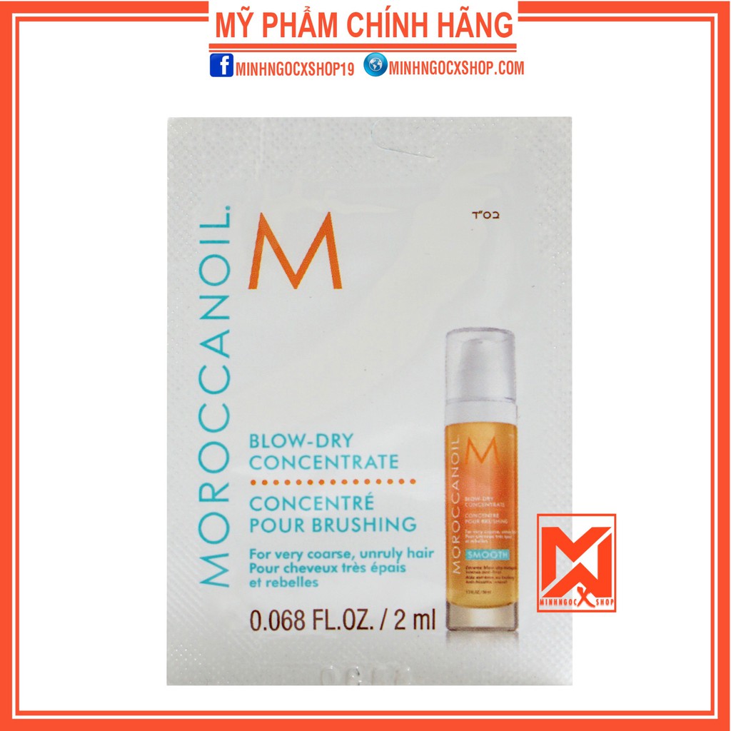 MOROCCANOIL DẦU SẤY TÓC MOROCCANOIL BLOWDRY CONCENTRATE MINI 2ML