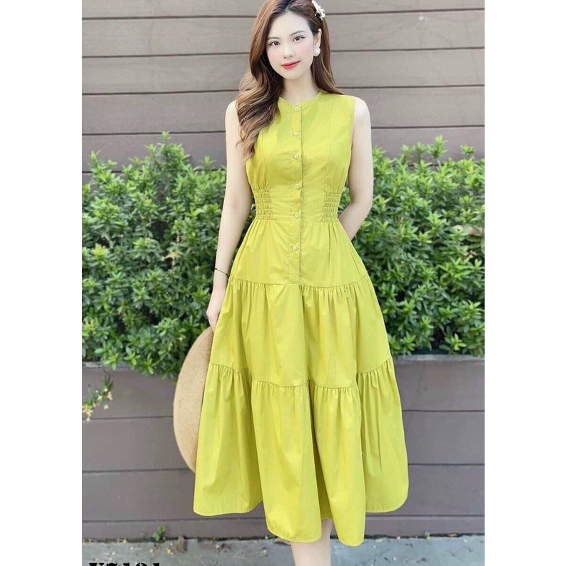 Đầm maxi dáng dài cực dễ thương đi chơi đi biển dạo phố cực tôn dáng