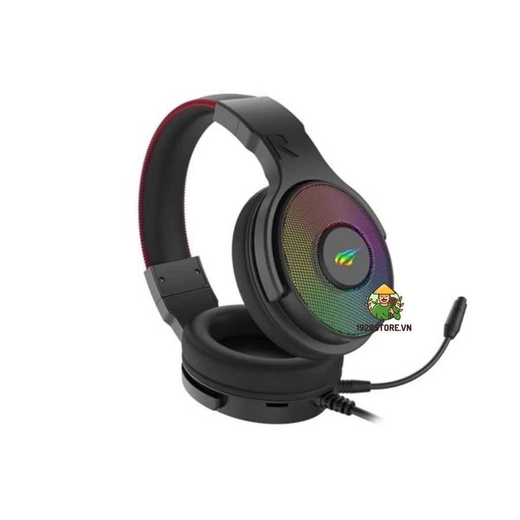 Tai Nghe Gaming Headphone HAVIT H2028U, Driver 50mm, Âm Thanh Vòm 3D, LED RGB 36 Màu - Chính Hãng BH 12T