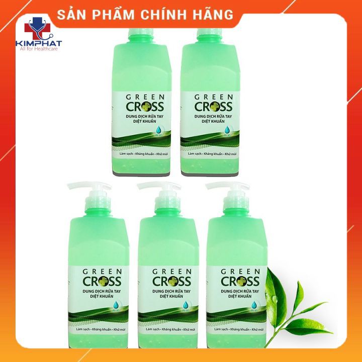 Dung Dịch Rửa Tay Diệt Khuẩn Green Cross 500ml