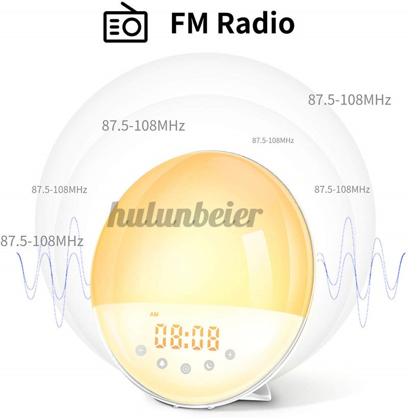 GOOGLE Đồng Hồ Báo Thức Kĩ Thuật Số Có Đèn Led Kết Nối Wifi Fm