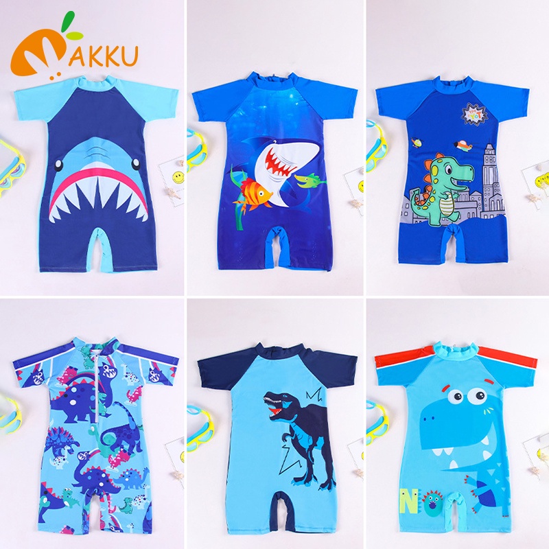 Bộ Đồ Bơi Một Mảnh Cho Bé Trai 3-12 Tuổi AKKU