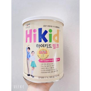 Sữa hikid vani,dê tăng chiều cao đủ vị 600-700g date mới