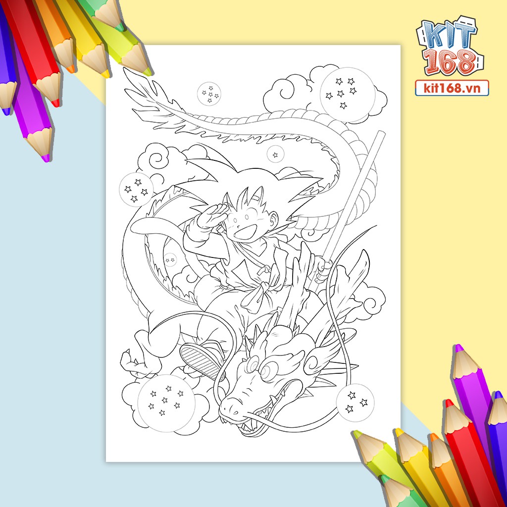 Tranh tô màu Dragon Ball TTM-0023