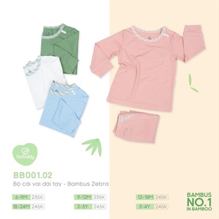 Bộ dài tay cài vai Bubaby