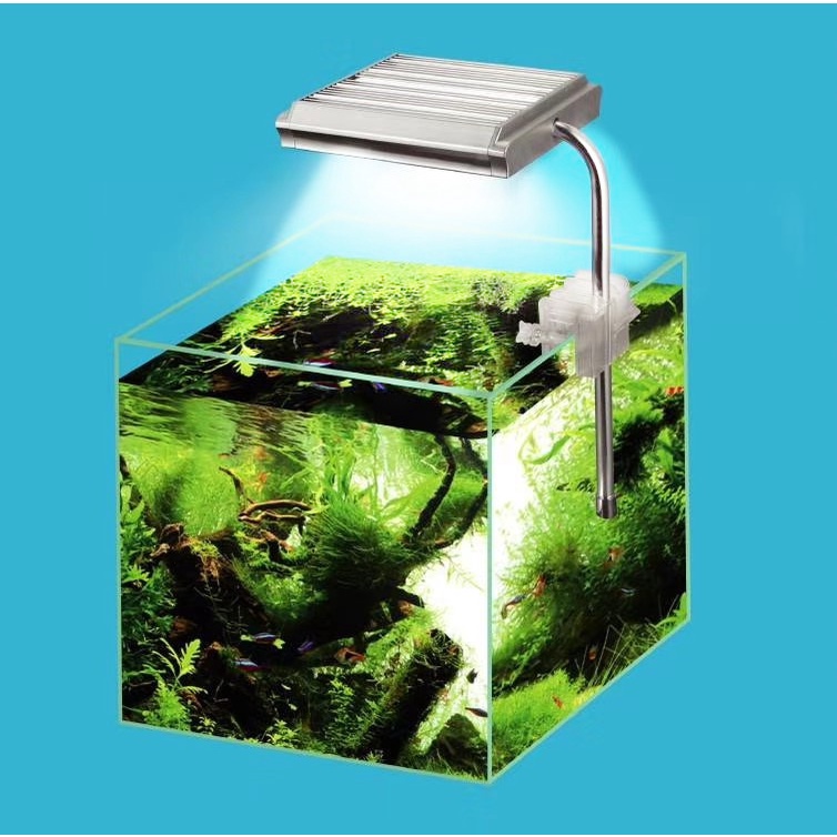 Đèn led XIMA 15W kẹp thành bể - chuyên cho bể thủy sinh - hồ bán cạn - phụ kiện cá cảnh - shopleo