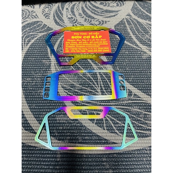 Viền đồng hồ chất liệu titanium cho vario sonic raider satria