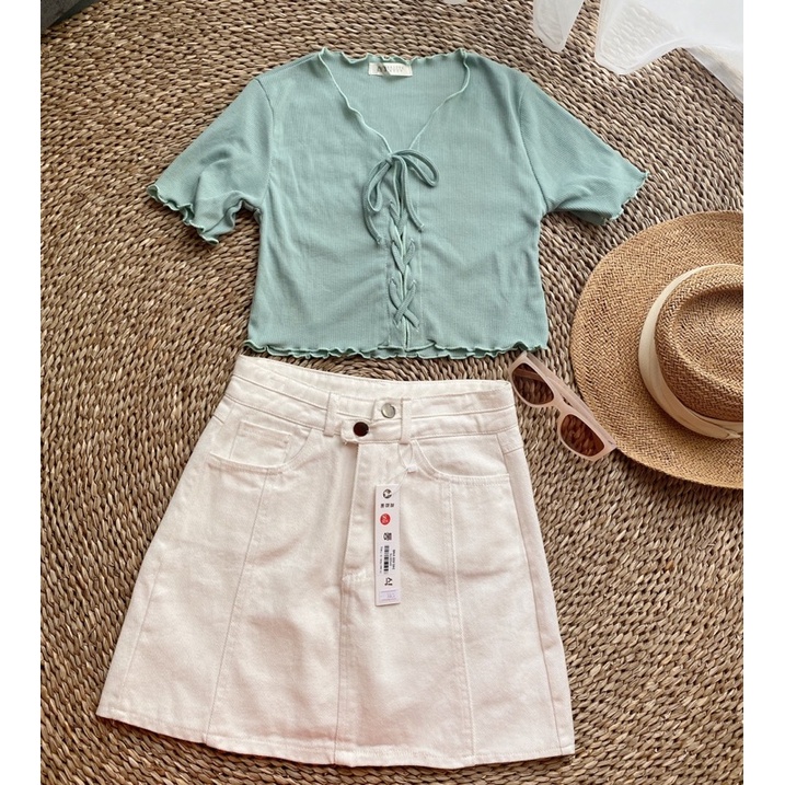 Chân Váy Kaki 2 cúc lệch ( lót quần ) - Hàng Quảng Châu Ulzzang  2021 | BigBuy360 - bigbuy360.vn