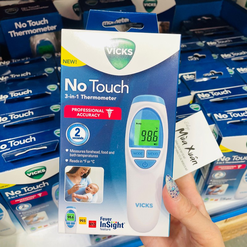 Nhiệt kế điện tử Vicks No Touch 3-in-1 Thermometer