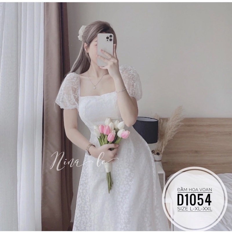 [ CHUBBY BIGSIZE ] ĐẦM HOA VOAN BIGSIZE