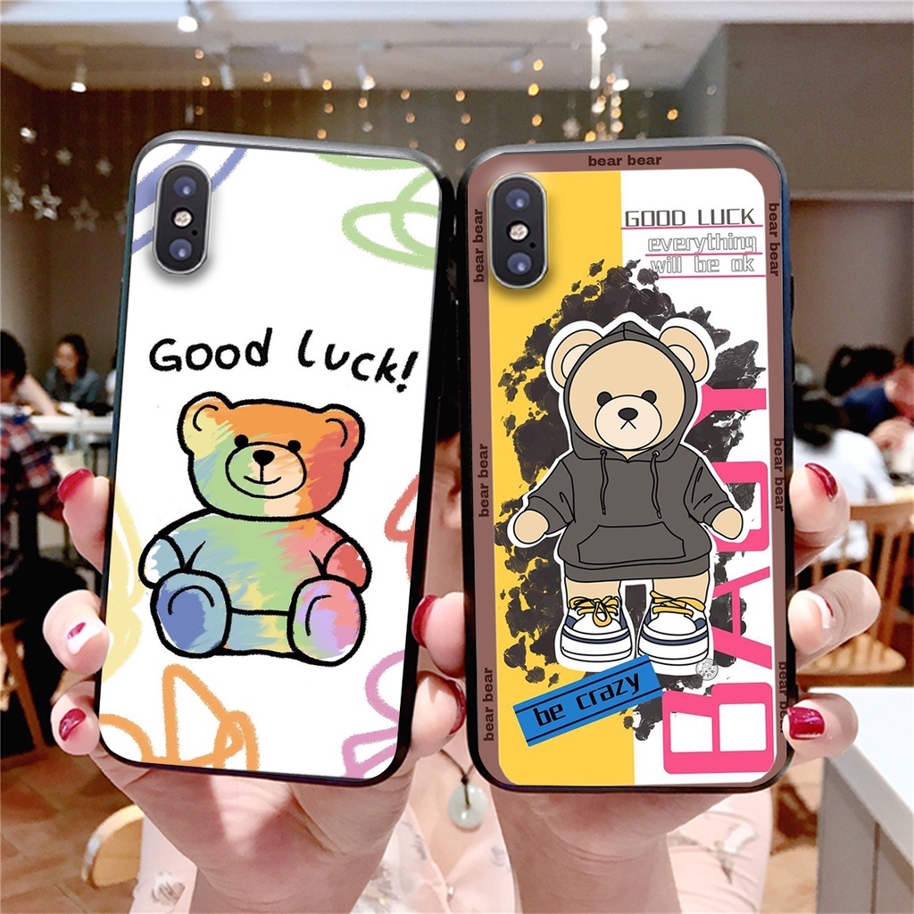 ỐP LƯNG ĐIỆN THOẠI IPHONE X/XS-IPHONE XR-IPHONE XS MAX cute gấu phá cách cực đẹp