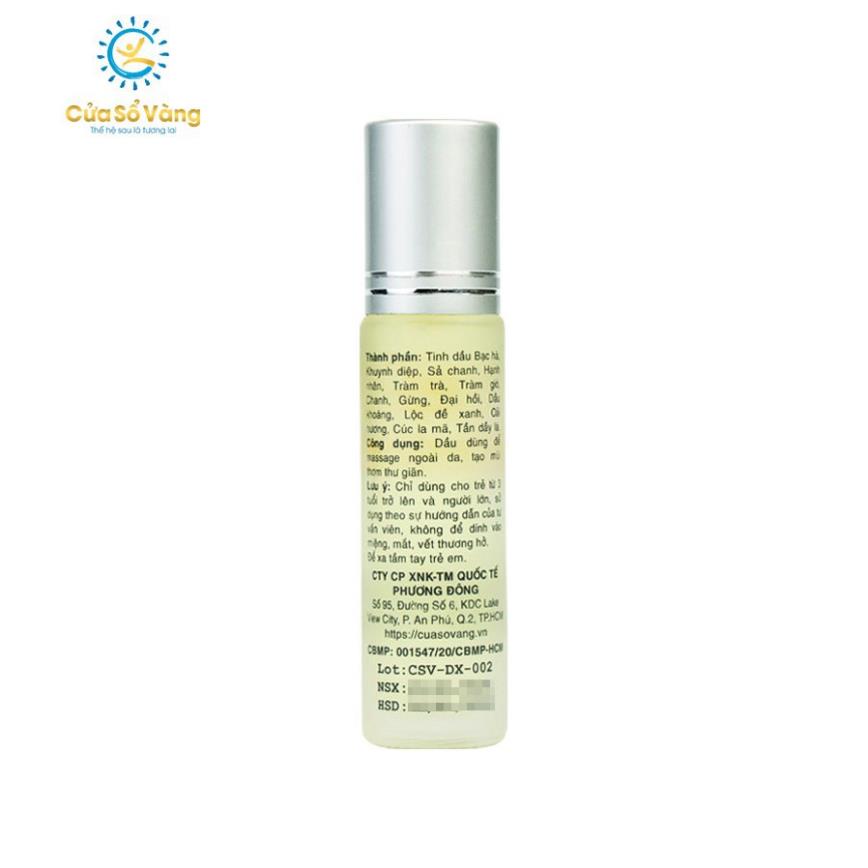 Tinh Dầu Xoa Cửa Sổ Vàng 20ml